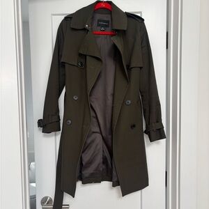 Club Monaco Olive Green Trench Coat